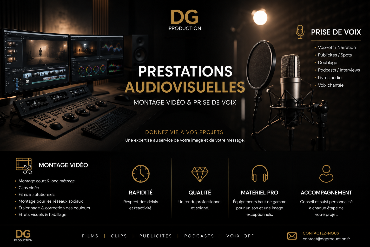 Prestations audiovisuelles DG Production